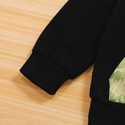 Soapow 2 stks Kids Peuter Jongen Camouflage Mode Pak Hooded Shirt Broek Outfits - Image 8