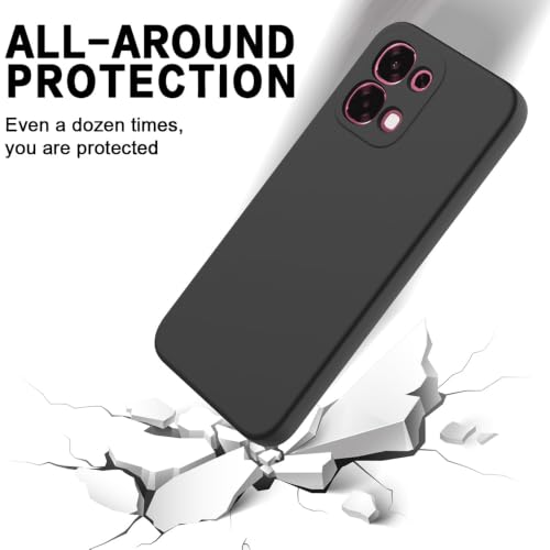 Image of Back Cover Compatible With Vivo T5x 5G /Y51 Pro 5G /iQOO Z11x 5G | Full Camera Protection | Premium Liquid Silicon Case | Flexible Bumper Case for Vivo T5x 5G / Y51 Pro 5G / iQOO Z11x 5G (Black)