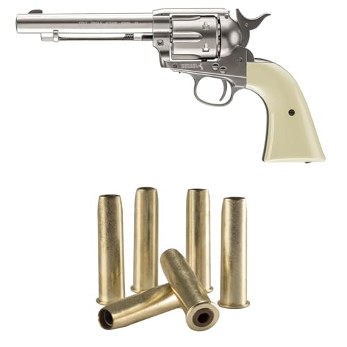 Bundle of Umarex Colt Peacemaker Revolver Single Action Army Six-Shooter .177 Caliber Air Pistol, BB Gun + Colt Peacemaker Revolver Single Action Army Six-Shooter .177 Caliber Spare BB Capsules