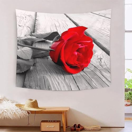 Tapisserie art mural rose 3D MBAHEUURR grande taille 180x230 cm pour décoration de salon