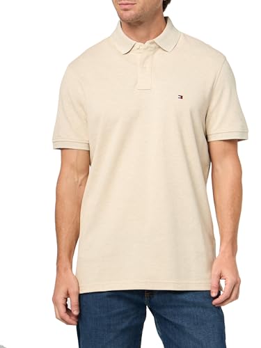 Image of Tommy Hilfiger Men's Short Sleeve Polo Shirts in Regular Fit With Stretch and Organic Pique Cotton