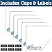 Sally's Organics Blue Glass Spray Bottle - Large 16 oz Refillable Container for Essential Oils, Cleaning Products, or Aromatherapy - Black Trigger Sprayer w/Mist and Stream Settings - 6 Pack