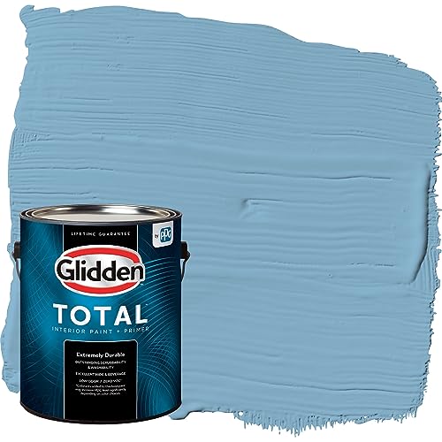 Glidden Total Interior Wall Paint & Primer All-in-one, Arabella/blue, Eggshel...