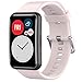 Wownadu Armband Kompatibel für Huawei Watch Fit Armbänder Damen Herren Ersatzarmband, Pink Verstellbarer Sport Uhrband,Zubehör,(kein uhr)