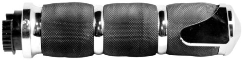 Avon Metric Cruiser Grips with Avon Boss - Air Cushioned - Chrome MT-AIR-90-CH-BOSS