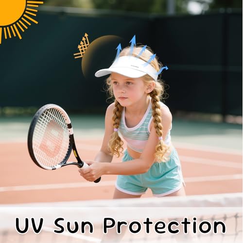 Sukeen Kids Visors Hats for Girls Boys,Foldable Brim Sun Hat Adjustable Folding Cap for Outdoors Activity2