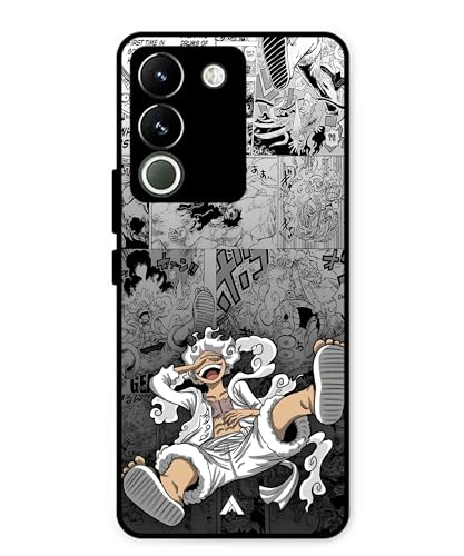 Image of Premium Anime 2 Case for Vivo Y200 (Glossy Finish) Soft-Touch Metal TPU Back Cover, Shockproof, Designer, Aesthetic Mobile Phone Case
