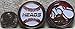 Heads and Tails Softball Baseball Challenge Coin, 2-Sided Umpire Flip Coin, White Design