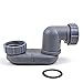Produktbild AQUADE Siphon Geruchsverschluss Ablauf Badewanne Dusche extra flach 130x90mm