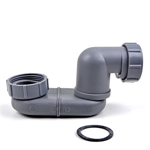 Preisvergleich Produktbild AQUADE Siphon Geruchsverschluss Ablauf Badewanne Dusche extra flach 130x90mm