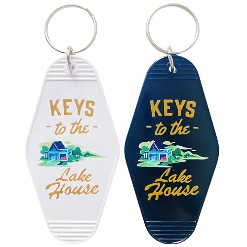 Image of Keys To The Lake House Keychain Funny Lake House Key Chain Lake House Accessories New Home Gifts