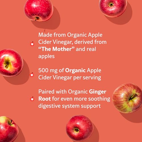 Image of WellPath Organic Apple Cider Vinegar Gummies with The Mother - USDA Organic ACV Gummies with Ginger | Gut Health, Immune Support + Body Cleanse | Apple Flavor | Vegan, Non-GMO, Made in USA, 60 Ct