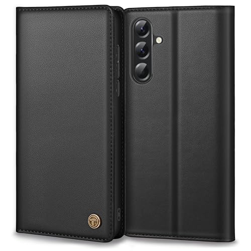 Thorhülle Handyhülle für Samsung Galaxy A56 5G Hülle, Premium Lederhülle Schutzhülle Tasche für Samsung A56 5G Hülle Wallet Kartenfach Standfunktion Flip Hülle für Galaxy A56 Klappbar, Schwarz
