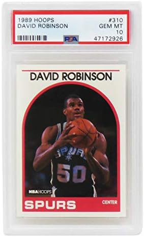David Robinson (San Antonio Spurs) 1989 Hoops Basketball #310 RC Rookie Card - PSA 10 GEM MINT