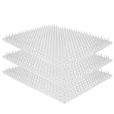 8枚入りの引っ掻き板です 透明 防猫刺マット 転写タイプ 1m×30cm 高低ピンで忌避効果UP！ テープ貼付け簡単 鳩・猫・イタチ対策 屋外耐候3年 車ボンネット 花壇 玄関 ゴミ置き場 ベランダ 駆除 ガード シート，材質はPETで、ペットの訓練、院内防護、虫よけ、鳥よけなどに適しています