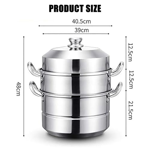 Olla de vapor de 40 cm para cocinar sano y sin perder nutrientes 8