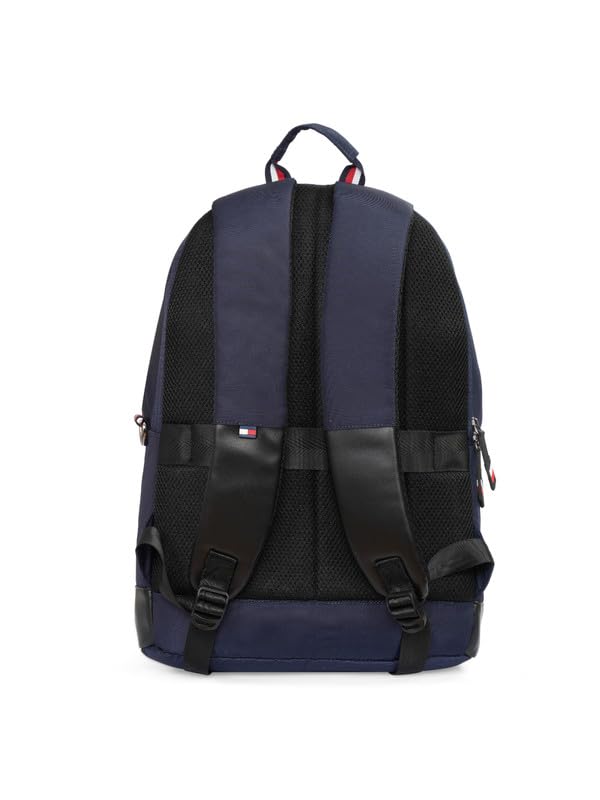 Image of Tommy Hilfiger Laptop Backpack Copter | Backpack for School, College and work | Water-Resistant | Fits 14-inch Laptop | Trolley Holder & 1-Year Warranty | 20L Capacity