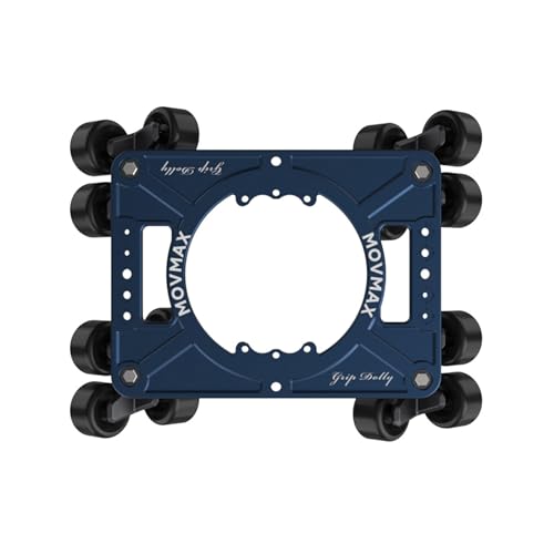 Image of MOVMAX Professional Camera Dolly, Blue, Floor Mount, Supports Up to 198 lbs, Compatible with Camera, Camcorder, Cellphone, Tablet