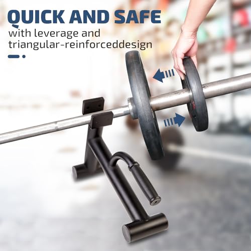 deadlift jack barbell standbarbell stand for weight training home gym easily unload and load 600lbs barbell plates for deadlift exercise