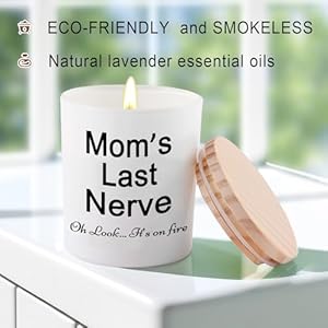 Candle Gifts for Mom from Daughter or Son Funny Cool Unique Christmas Birthday Mothers Day Candles Gifts for Mom Stocking Stuffers Moms Last Nerve Oh Look Its On Fire Lavender Scented Soy Candle Candle Gifts for Mom from Daughter or Son Funny Cool Unique Christmas Birthday Mothers Day Candles Gifts for Mom Stocking Stuffers Moms Last Nerve Oh Look Its On Fire Lavender Scented Soy Candle