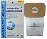 Aerus Electrolux Type C HEPA Certified Cloth Upright Vacuum Bags, 12 Bags.