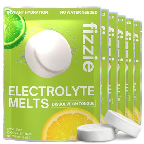 Fizzie Melt-In-Your-Mouth Electrolyte Tablets, 400% Faster Absorption, Candy-Like Taste, No-Water