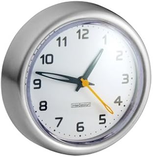 iDesign Forma Suction Clock for Tile, Mirrors in Master, Guest, Kid's Bathroom, Bedroom