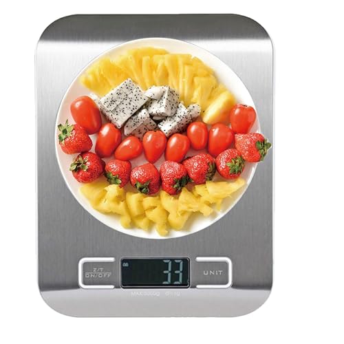 Digital Kitchen Scale, Food Smart Kitchen Scale, Scales Measures Grams and Ounces, LCD Display Scale for Cooking and Baking (Rechargeable+ Battery Both Usage) - Image 5