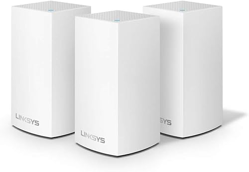 Linksys WHW0103-RM2 AC1300 Velop - Sistema WiFi 5 de malla inteligente de doble banda 3 unidades blanco (renovado)