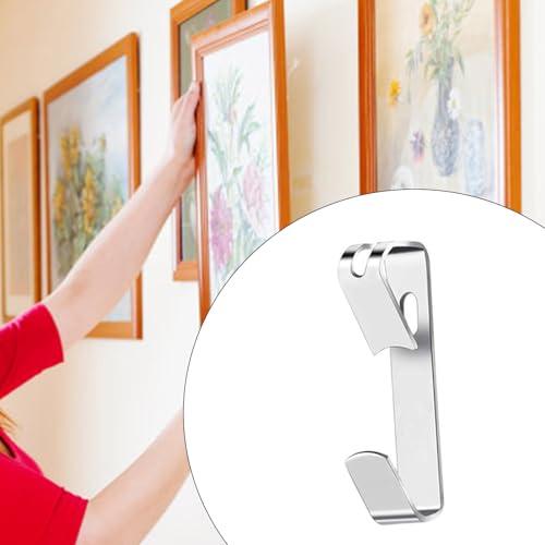 Image of 246Pcs Heavy Duty Picture Hanging Hook Hardware with Nails Metal Picture Hangers for Drywalls Wood Wall Enduring