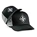 Produktbild Soulbuddy Trucker Cap Herren Trucker Cap Kinder  2er-Set Familien Outfit Set  Geschenk Vatertag  Vatertagsgeschenk  Vater Sohn Partnerlook  Schwarz-Grau  One Size und Kids M