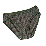 Unterwäsche Für Frauen Aus Bio-Baumwolle Und Hanf Bequeme Allergiefreie Slips Slips Mit Mittlerer Leibhöhe Und Vollständiger Abdeckung(Color Stripes_Medium)