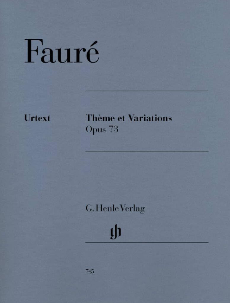 THEME ET VARIATIONS OP. 73 POUR PIANO      Sheet music – January 1, 2009