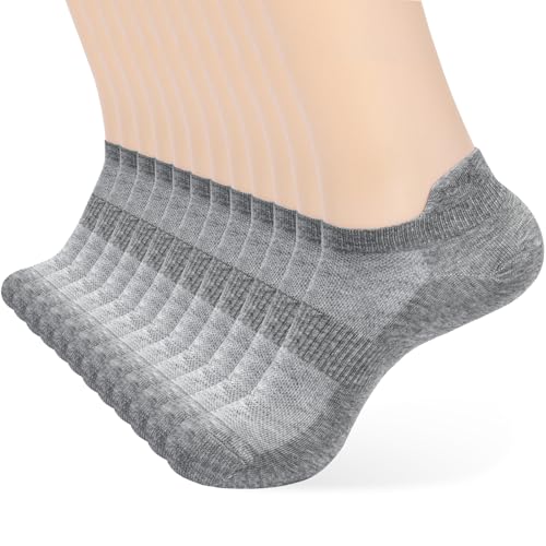 Image of Corlap Ankle Socks Women /Men 8-12Pairs Low Cut No Show Thin With Heel Tab | Ladies White Low Rise Short Summer Athletic Running Workout Sneaker Yoga Pilates Footies Lightweight Socks 7-9 9-11