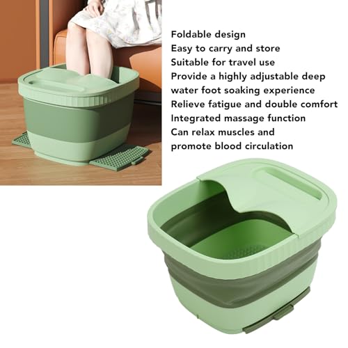 Spa de Pies Plegable Portátil con Masaje y Tapa miniatura 3