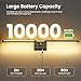 Battery Operated Wall Sconces Set of Two, 10000mAh Rechargeable Wall Lights with Remote Control, 360° Rotate Dimmable Black Gold LED Cordless Lighting for Bedroom, Living Room, Hallway, 29 Inch, 3CCT