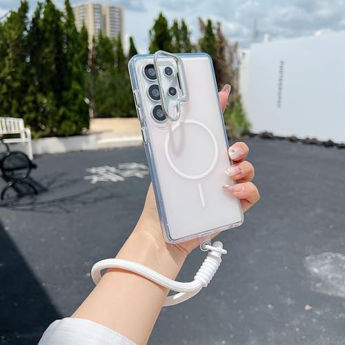 Coque Samsung A36 5G silicone blanc anti chute avec anneau de maintien