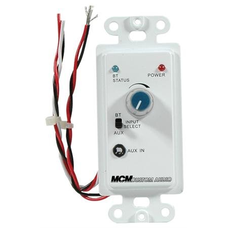 In Wall Volume Control with 15W X 2CH Amplifier and Bluetooth Receiver