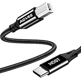 AGVEE [2 Pack 10ft] USB-C MIDI Cable Type-C Printer Cord for for Digital Piano, Midi Controller,...