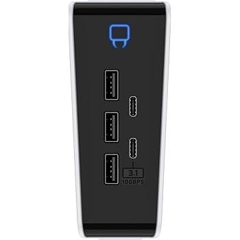Venom USB Hub for PS5 Slim - 5-Port - Includes 3 x USB 2.0 and 2 x USB Type C (PS5)