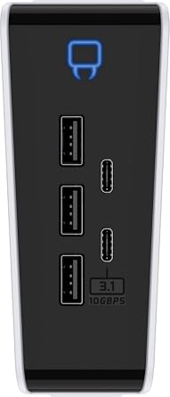 Venom USB Hub for PS5 Slim - 5-Port - Includes 3 x USB 2.0 and 2 x USB Type C (PS5)