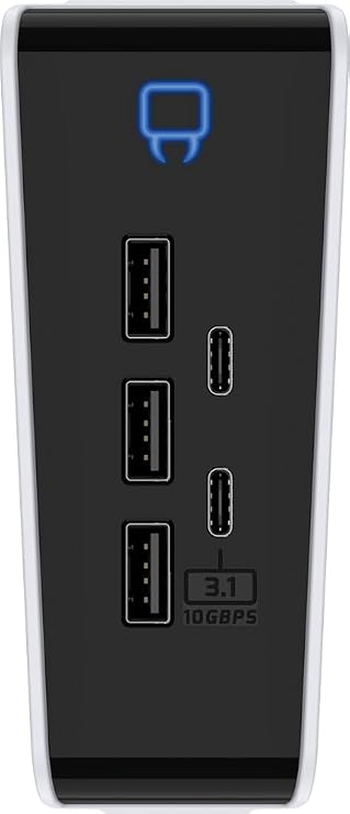 Venom USB Hub for PS5 Slim - 5-Port - Includes 3 x USB 2.0 and 2 x USB Type C (PS5)