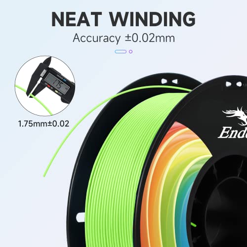 Image of Creality 3D Printer Filament, PLA Plus Filament 1.75mm Apple Green | PLA Pro Toughness Dimensional Accuracy + /- 0.03mm, 1KG Spool(2.2lbs) for Most 3D Printer