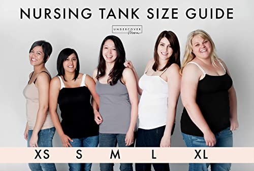 Undercover Mama Women's Strapless Maternity Nursing Top Bundle, Universal Bra Attachment For Breastfeeding & Pregnancy (Black And Grey, X-Small) #TOP4
