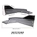 KIMISS Rear Bumper Diffuser, Universal Car Side Skirt Lip, Carbon Fiber Black Lip Splitter, Car Side Fin Protector Exterior Decoration Trim for Car, Black (carbon fiber)