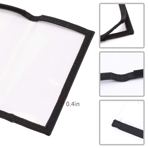 Fishing Lure Wraps 10 Packs Durable Clear PVC Lure Covers Keeps Fishing Safe Easily See Lures Fishing Hook Covers Bait Storage 5 Large 4.3" W x 7.9" L + 5 Medium 3.9" W x 7.1" L (10pcs 5L+5M)