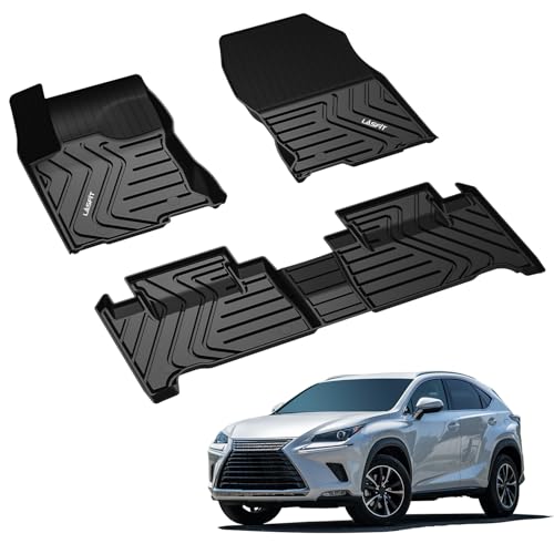 Image of LASFIT Floor Mats Fit for 2015-2021 Lexus NX200t NX300 NX300h, Black
