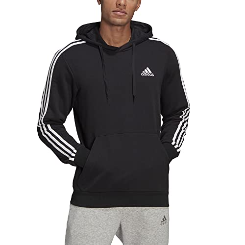 Adidas Essentials sweatshirt à capuche homme 3 bandes molleton éponge