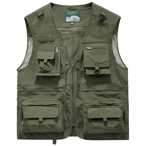 Colete de pesca masculino respirável para pesca com mosca, truta ...