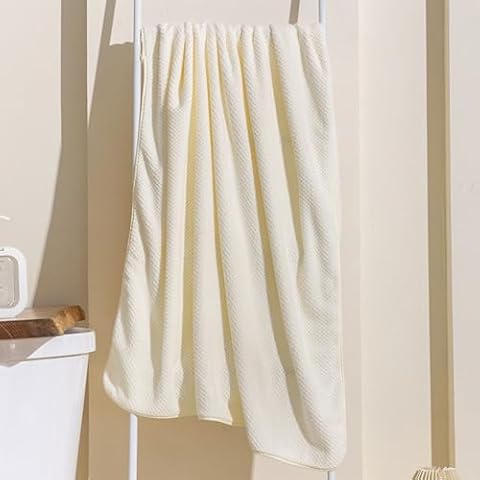 Charmyth Bath Linen, Bath Towel Extra Large Size Waffle Bath Towel Quick Drying Towels for Bathroom Cover